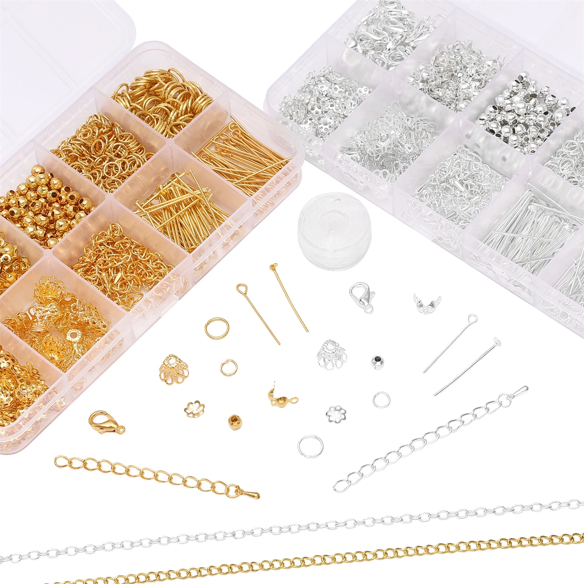 1Set/Bag Jewelry Making Starter Kit Earrings Necklace Findings DIY Beads Jewelry AccessoriesSuitable For Adults And Beginners (G