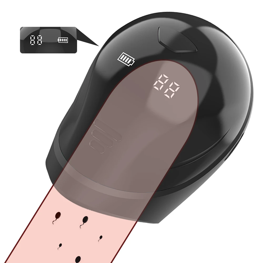 Male Penis Vibrator Delay Trainer Glans Massager Stimulator Digital Display Male Masturbator Cup Adult Sex Toys For Men 18+ - view 2