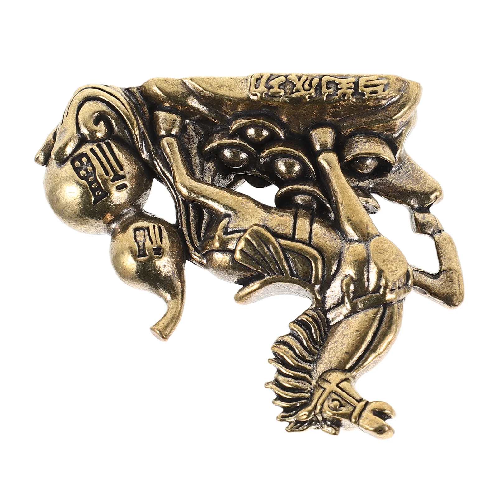 

Brass Horse Figurine Mini Chinese Zodiac Statue Feng Shui Decor Lucky Ornament for Home Office Wealth Gift Idea