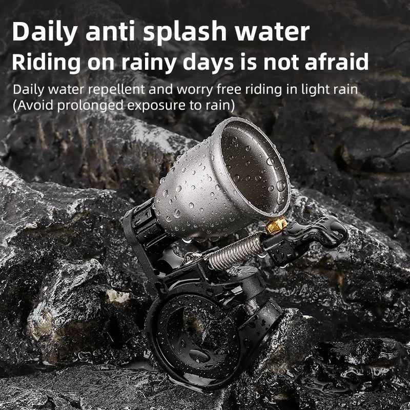 جرس الدراجة النحاسي الفريد من نوعه من ESLNF - نغمة حلقة مشرقة ومبتكرة، ملحق أمان عالمي قوي مضاد للصدأ لدراجة الطريق MTB