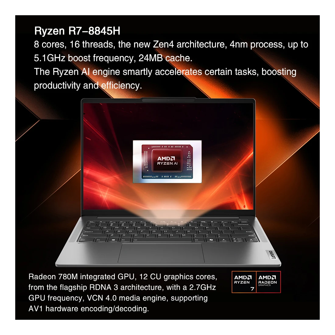 Lenovo Laptop XIAOXIN Pro 14 (IdeaPad Pro 5) 2024 Intel Ultra 5 9 AMD Ryzen R7-8845H 16/32GB 1TB 14