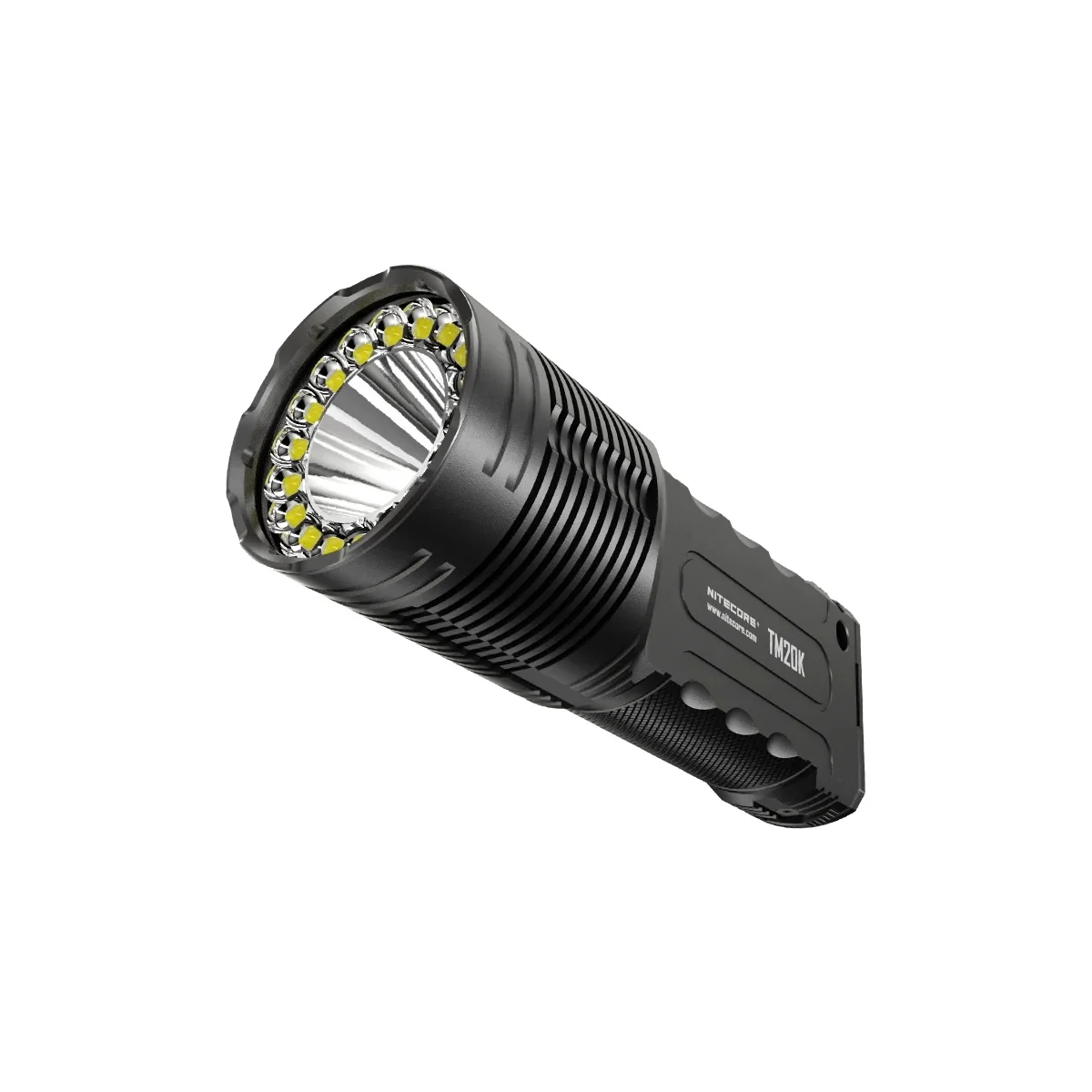 Imagem -02 - Nitecore-led Torch Lamp Lanterna 9600mah 21700 Bateria Usb-c qc de Carregamento Rápido Ip68 Impermeável 290m Tm20k 19 x Xp-l2 20000lm 21700