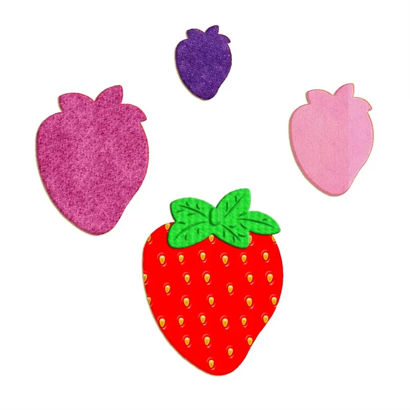 Four Specifications Cartoon Vegetables and Fruits,Strawberry,Plastics Mould,Cake Fondant Tool,Cookie Sushi and Fruit Cutters