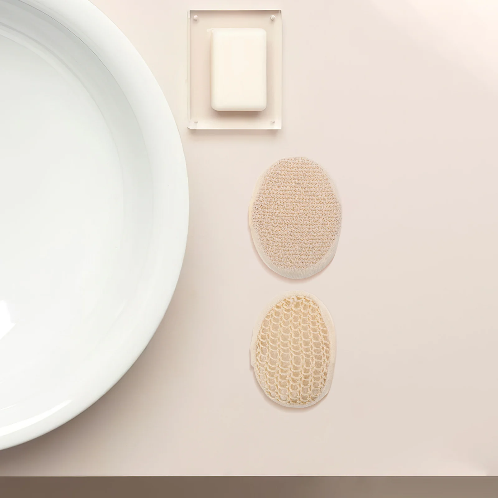 

2 шт., натуральное сизалевое волокно, люфа, овальная губка для душа, мягкая отшелушивающая губка для тела, скребок для ванны, глубокая очистка, спонж для душа, губка для ванны