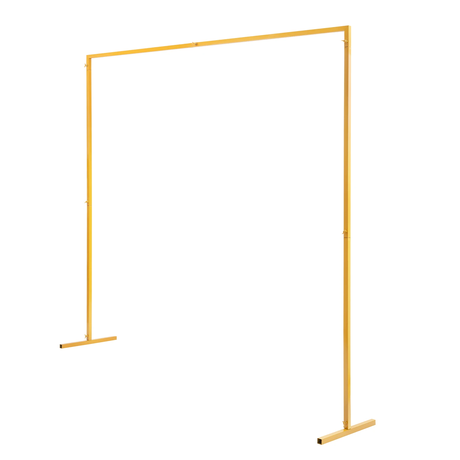 

200*200cm Adjustable Wedding Arch Stand, Metal Backdrop Stand Iron Pipe Frame for Birthday Party Engagement Decoration