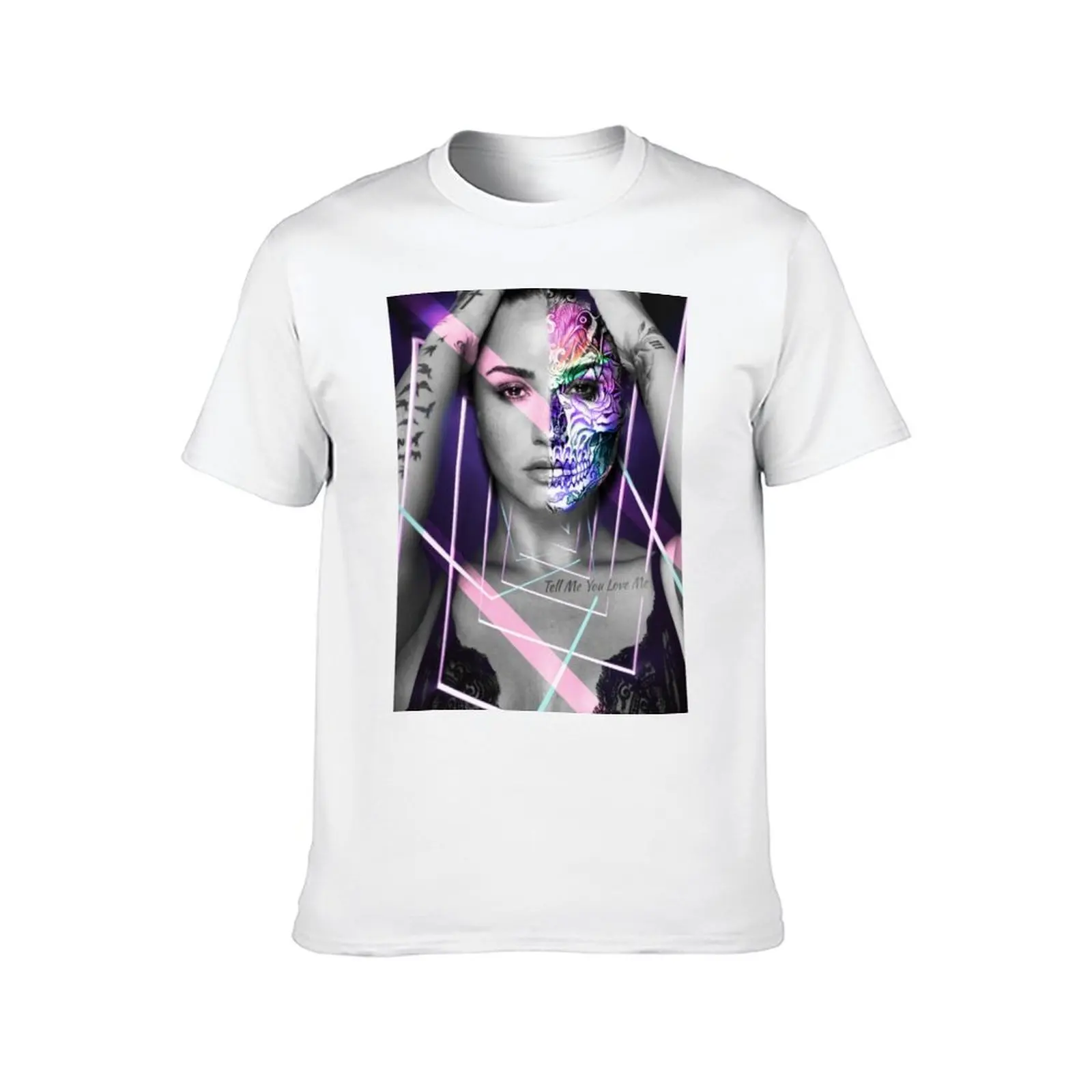 تي شيرت Tell Me You Love Me من ddlovato تي شيرت قطني تي شيرت مضحك تي شيرت فكاهي داكن تي شيرت #2