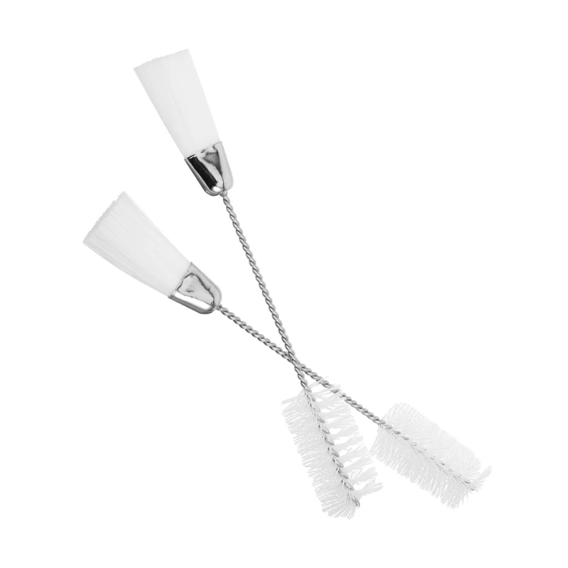 

Pack of 2 Double Head Flute Cleaning Tool Flute Care Brush Musician Accessories