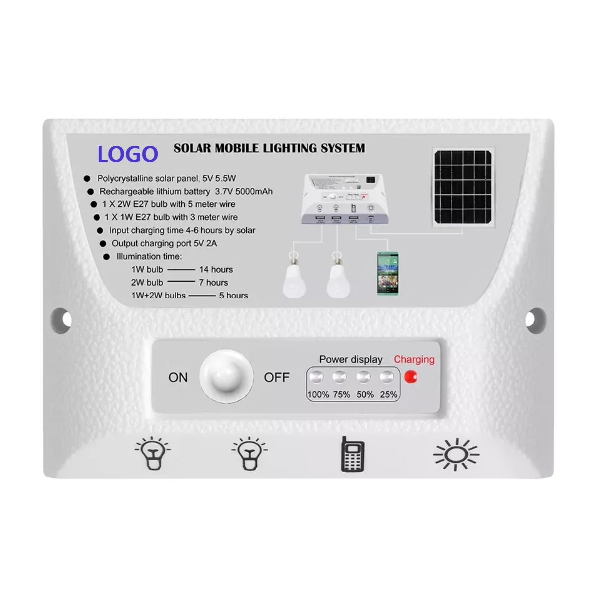 

2020 mini solar system portable solar bulb rechargeable solar power kit for camping