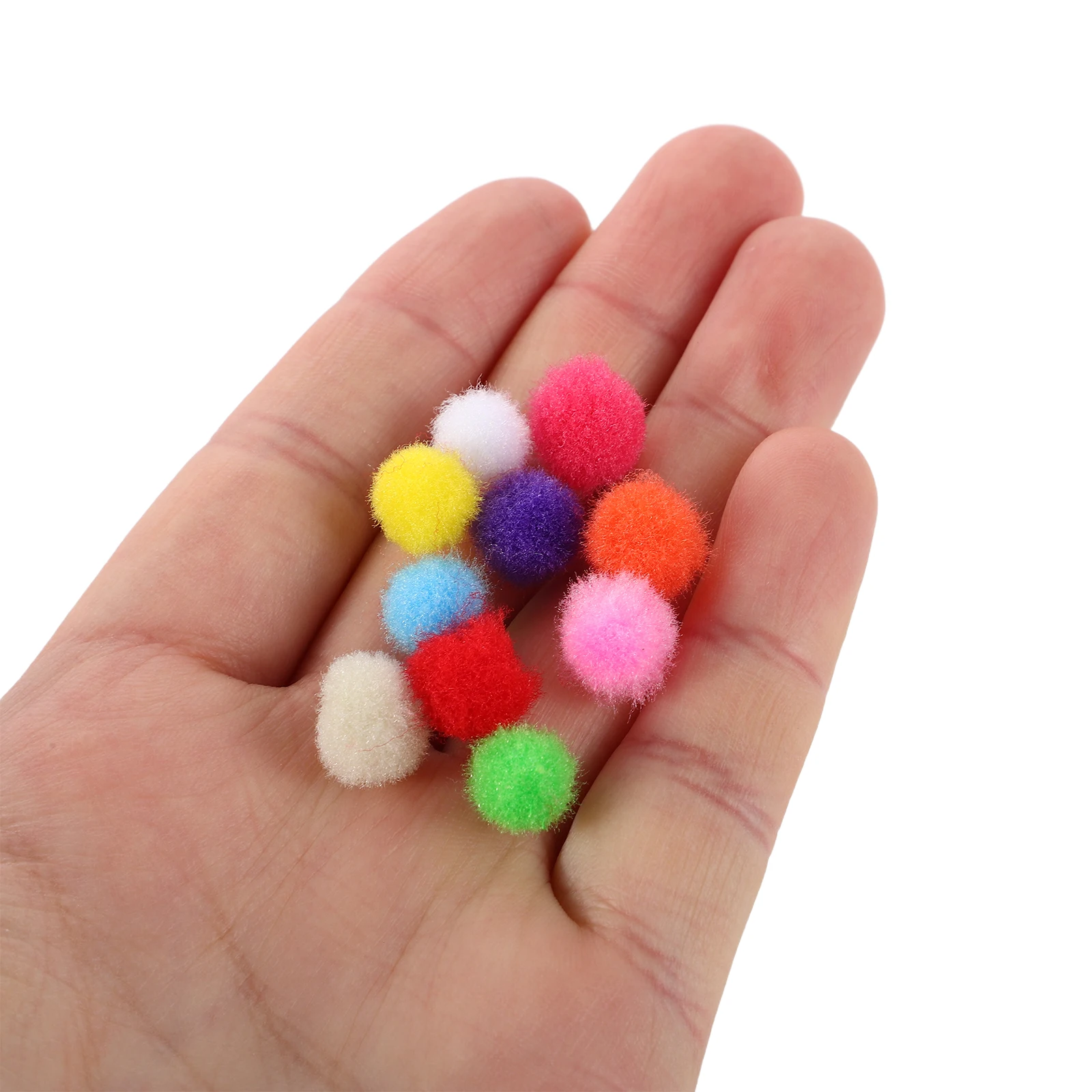 

3 Bags Decors Colorful Wool Balls Craft Poms Hairball Ornaments Pompoms Puff Decorative Child