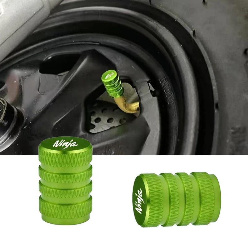 

Для Ninja 250R 300R ZX6R 636 ZX10R Z800 Z1000 ZX7R 9R ZX12R 2 шт. мотоциклетные алюминиевые шины с ЧПУ, клапан воздушного порта, крышки штока