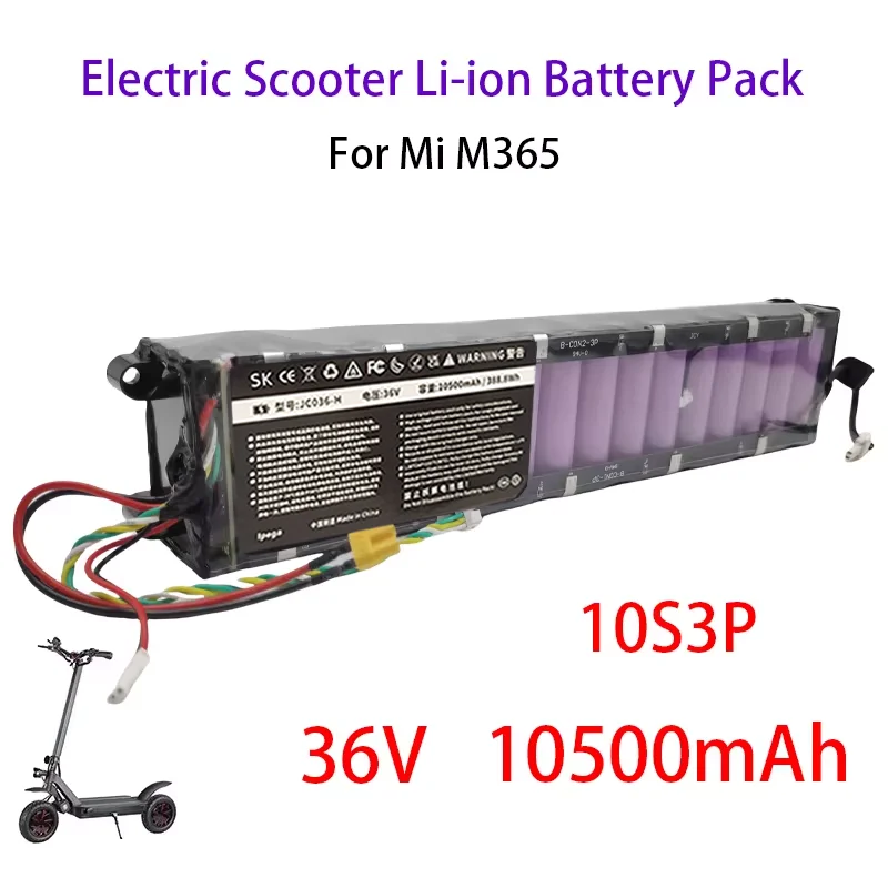 36V Li-ion Battery pack 10.5Ah Suitable For MiJia M365 Scooter Battery pack,Electric Scooter,Waterproof Bluetooth Communication