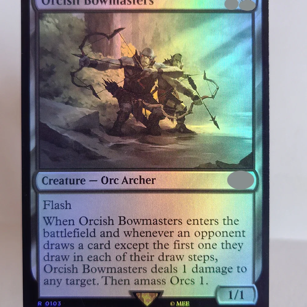 Пользовательские прокси-карты из фольги для удовольствия One Ring Orcish Bowmasters в восторге Halfling Mana Vault Kitezh затонул спирекстейк V