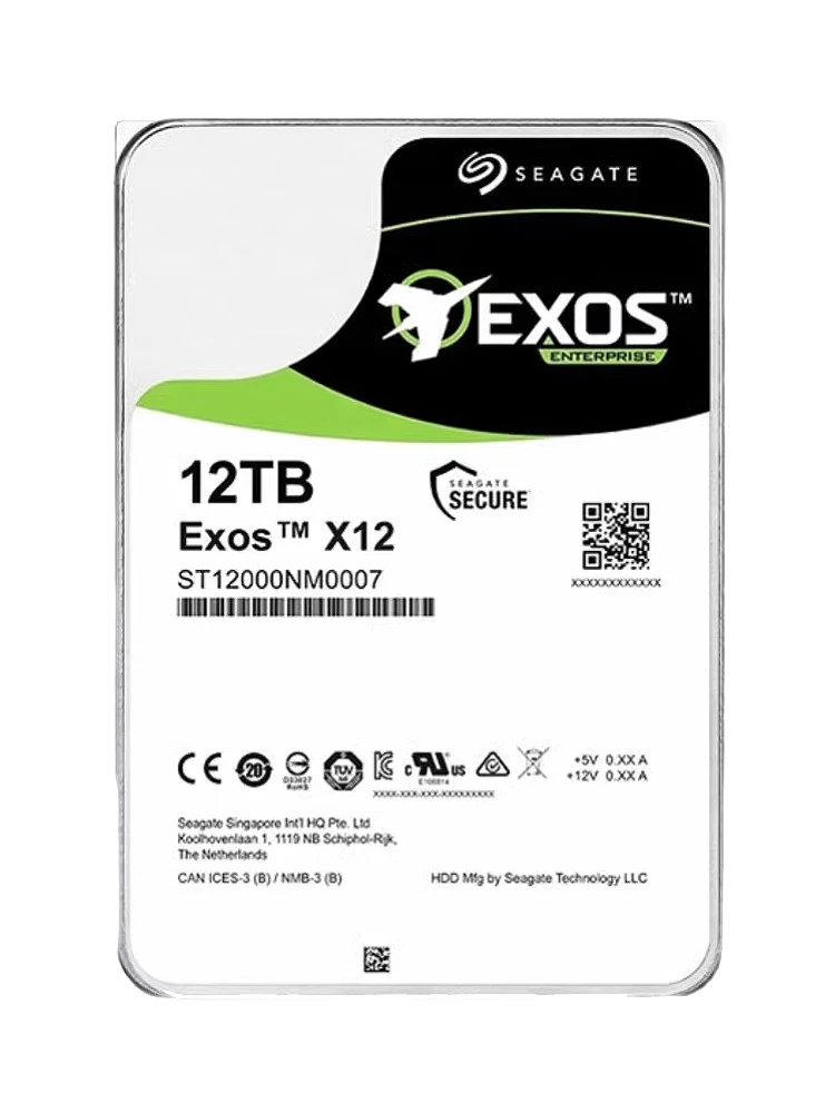 FOR ST12000NM0007 Seagate 12TB Exos 6Gb/s 256MB SATA 3.5