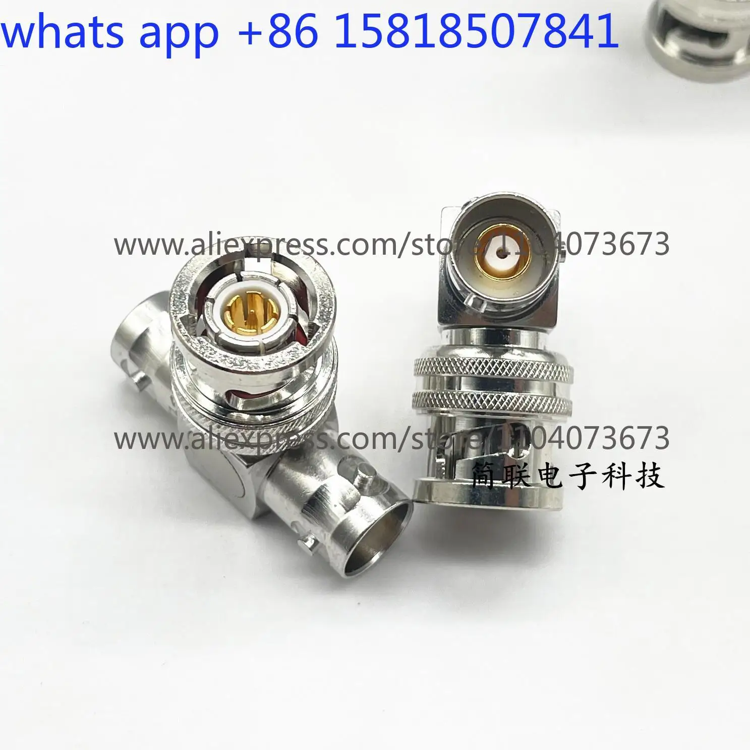 محول BNC T رأس واحد ذكر إلى اثنين أنثى TRB-JKK موصل RF محوري ثلاثي 1553B مشبك ثلاثي #2