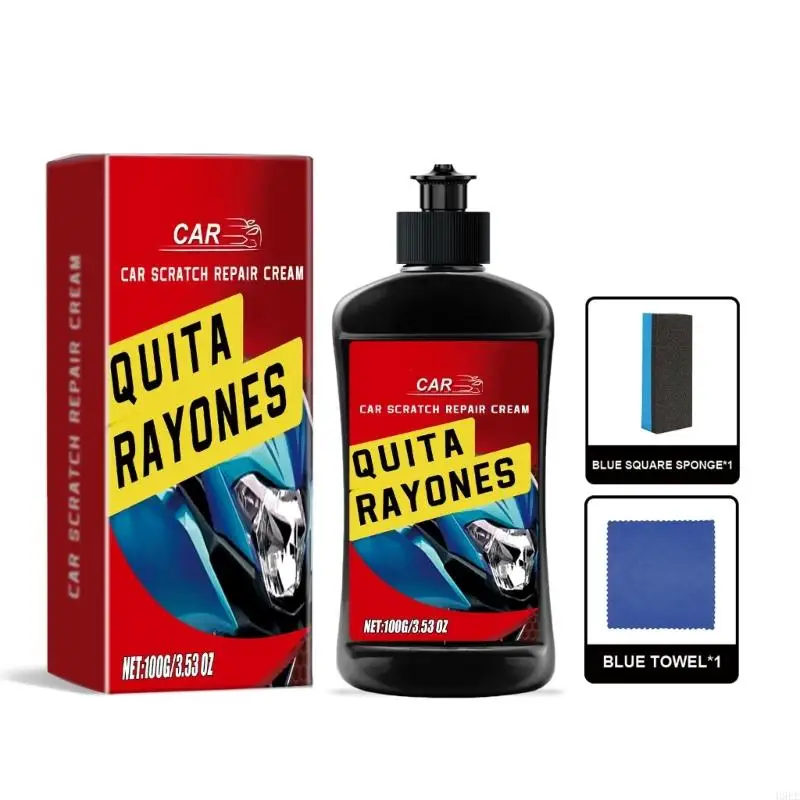 Car Scratch Remover Paste Scratch Cream 100g مناسب لاستعادة طلاء السيارات الفعالة والآمنة اللامعة H9ee