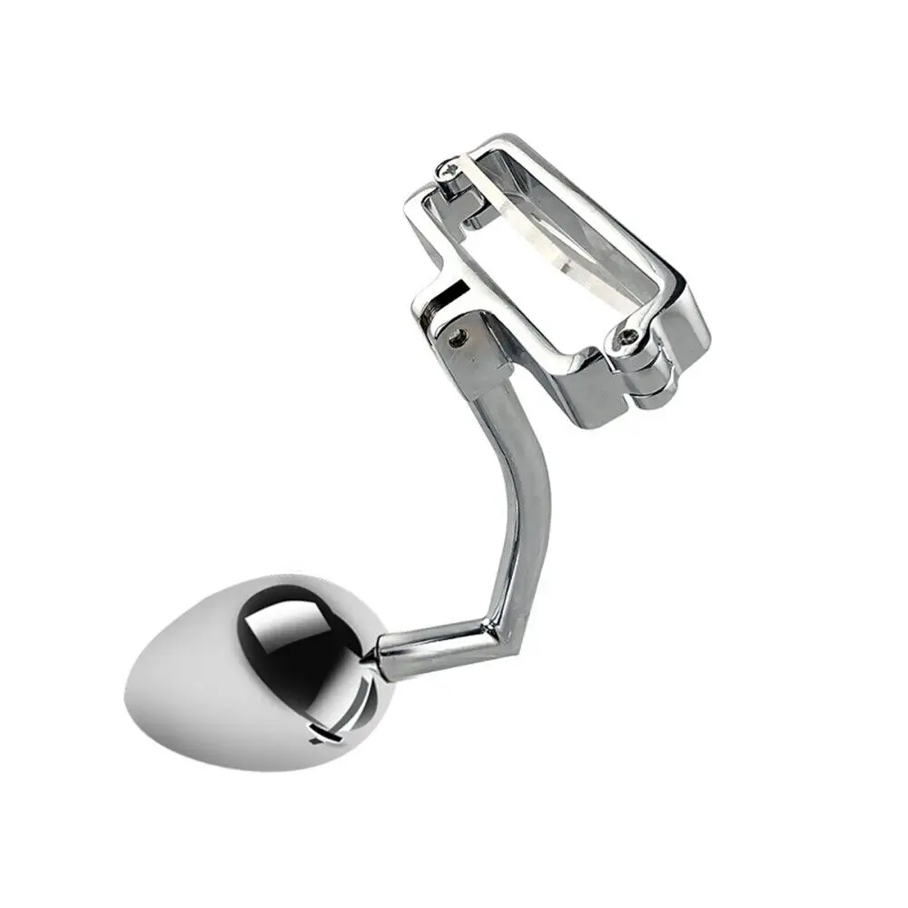 Metal Anal Plug Ball with Locking Sperm Ring Prostate Massager Weight Type Scrotum Stretcher Bondage Fetish Sex Toy Adult Game