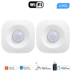 Tuya-PIR Sensor de Movimento, Sem Fio, Detectar Movimento do Corpo Humano, Detector Infravermelho, Home Security Alarm, Smart Life APP, Smart Life APP