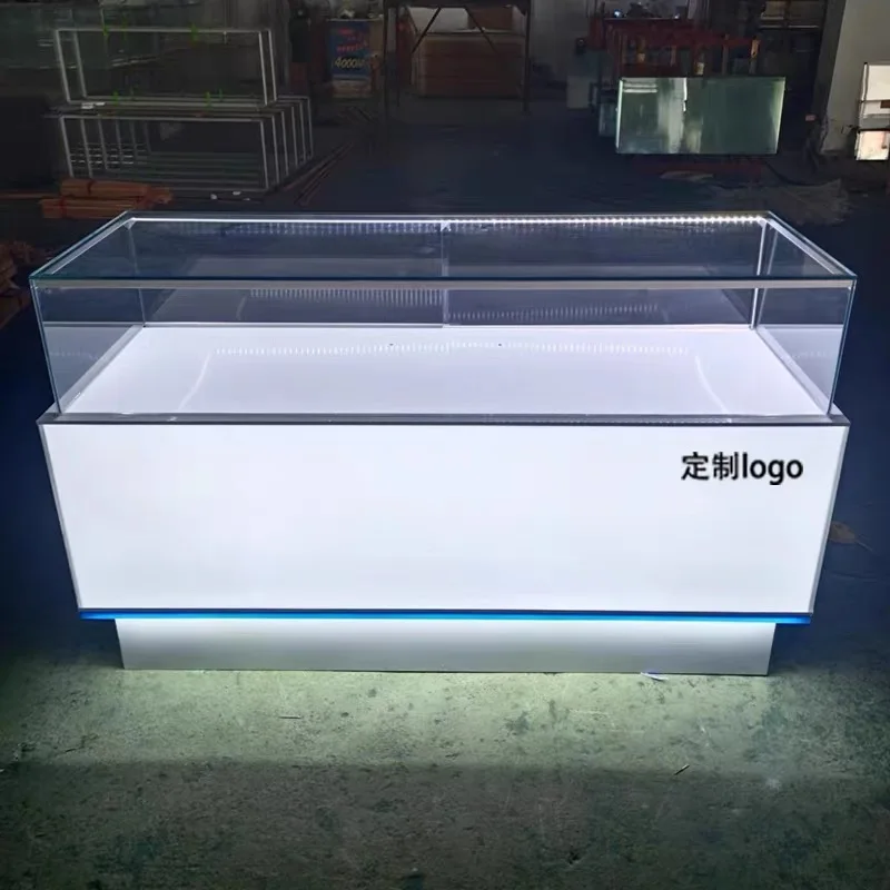 Customized. Customized Phone Store Display Furniture Phone Phone Display Showcase with Led Lights Mobile Phone Shop Counter Desi