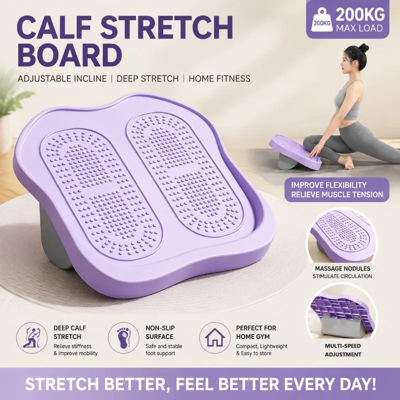 1 pièce Planche inclinée réglable pour étirement des mollets et massage des pieds, relaxant musculaire pour étirement profond, équipement de fitness pour la maison et la salle de sport