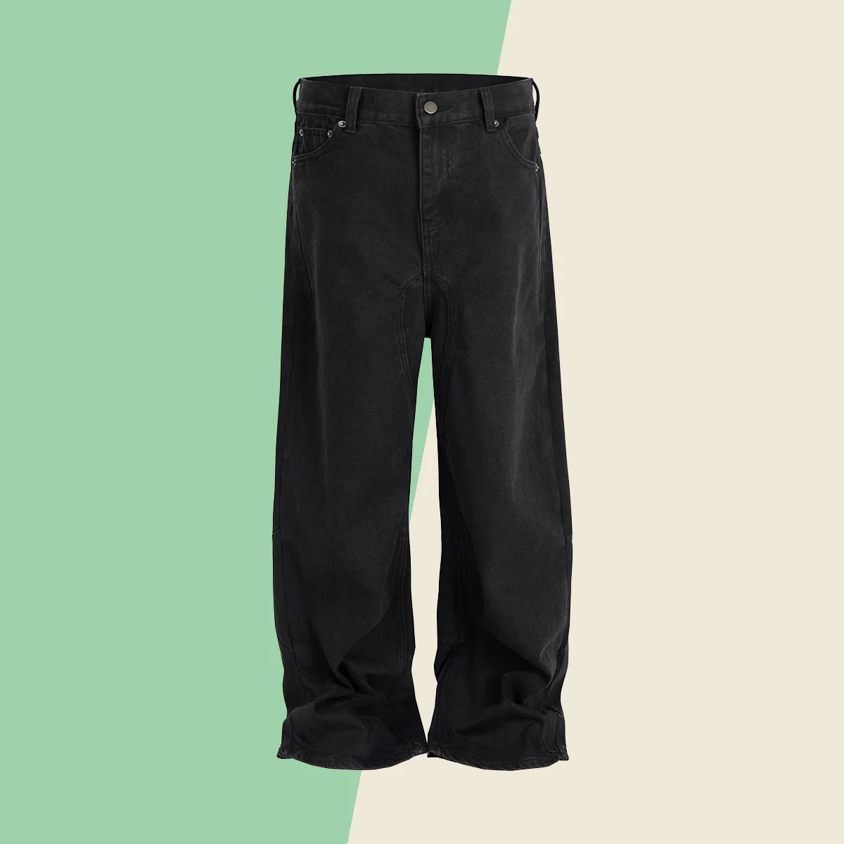 

Американские винтажные модные мужские однотонные черные повседневные модные простые базовые прямые широкие джинсовые брюки мужские джинсовые брюки