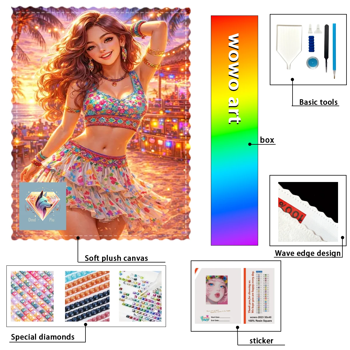 

【Piu Diamond Art】Набор для алмазной вышивки BRASIL из 100% смолы FD+AB+CR: Идеальное произведение, стоящее того, чтобы приобрести