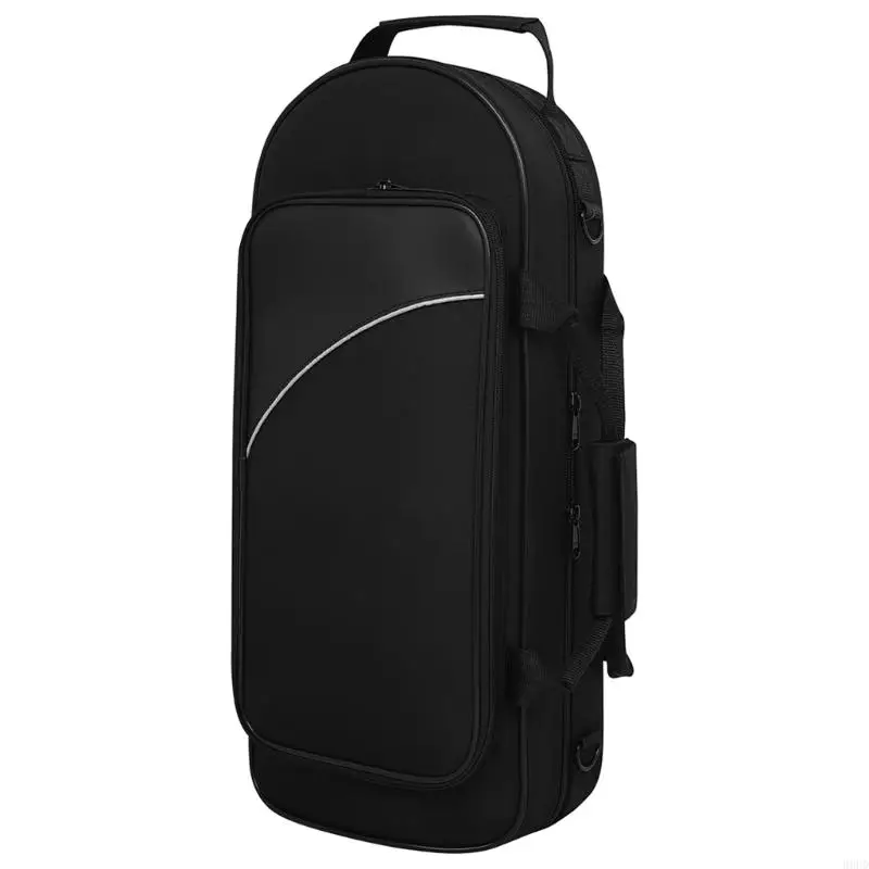 Trompete Gig Bag Doppelter Schultergurt Verdicken Staubdicht Handtasche Koffer Professionelle Wasserdichte Trompete Fall Große – Detail 1