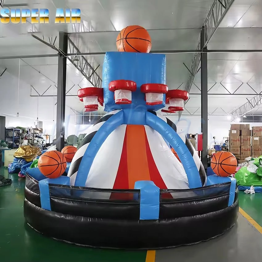 การออกแบบที่กําหนดเองห่วงบาสเกตบอลพองยิงเกมกีฬายิงพองสําหรับกิจกรรม