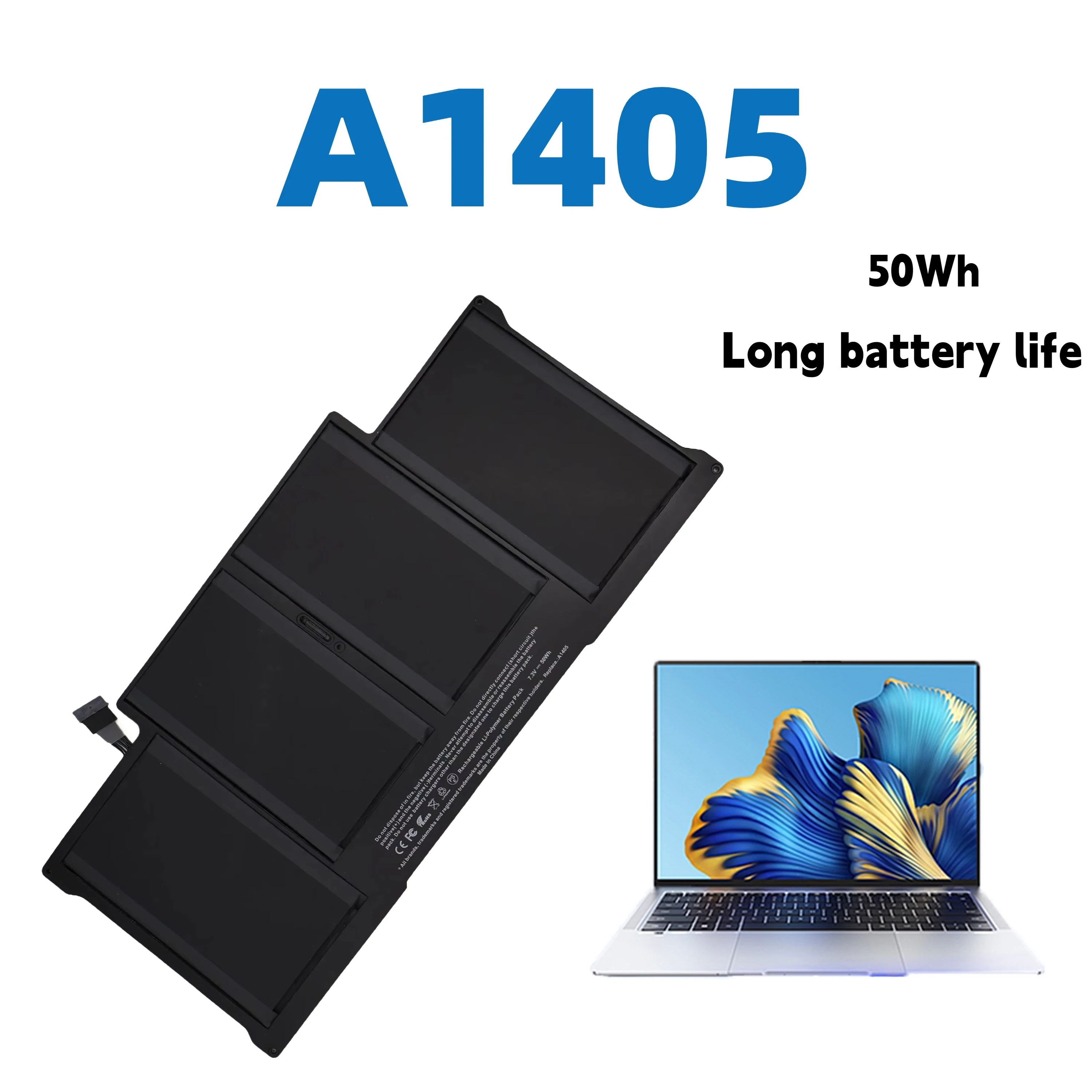 

AUSSY A1405 50WH аккумулятор для ноутбука Apple MacBook Air 13 дюймов A1466 A1369 A1377 A1496 2013 2014 2015 2017 MD760LL/A MD761CH/A