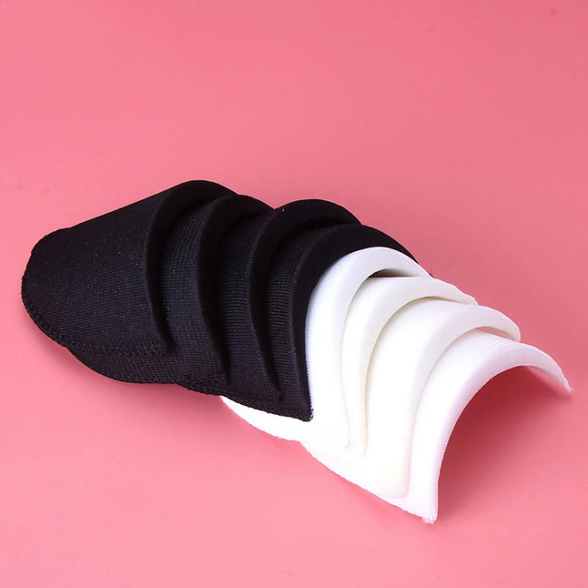 

Shoulder Pads 8X13.5X1Cm White Lightweight Sponge Filling Tricot Cover For Blouses Dresses Knitwear Blazer Sewing Craft