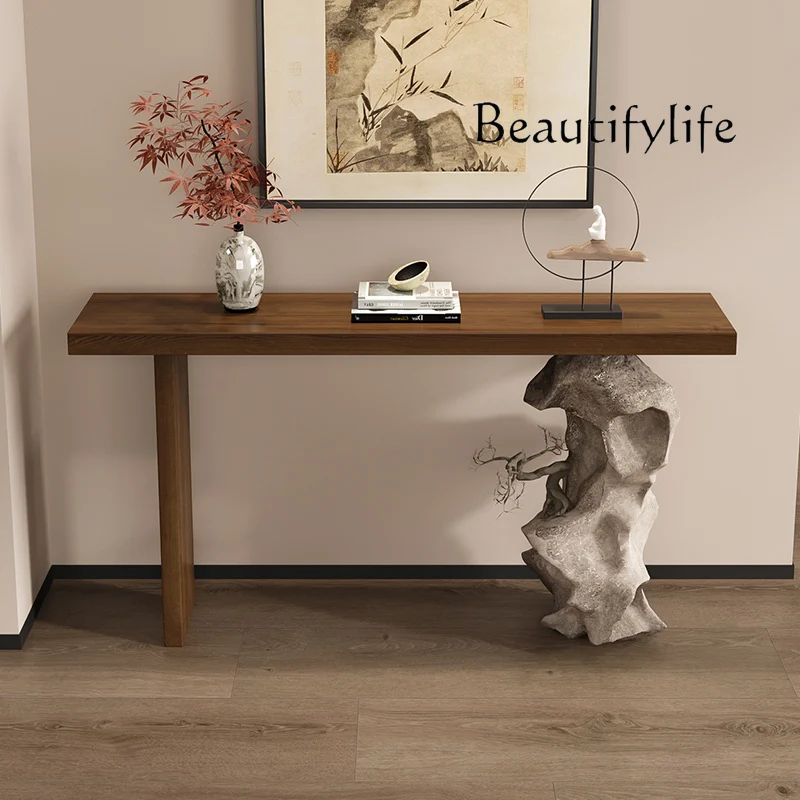 طاولة وحدة التحكم الأمريكية العتيقة تصميم وابي سابي طاولة وحدة التحكم الأنيقة في منتصف القرن مدخل الشرفة أثاث Stoliki Do Salonu