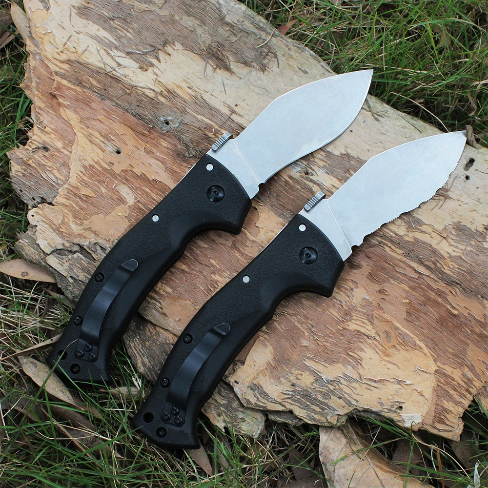 Cold Large/Small Raja Folding Tactical Knife AUS10A Steel Outdoor Multipurpose Pocket Camping Hunting Folding Knives EDC Tools