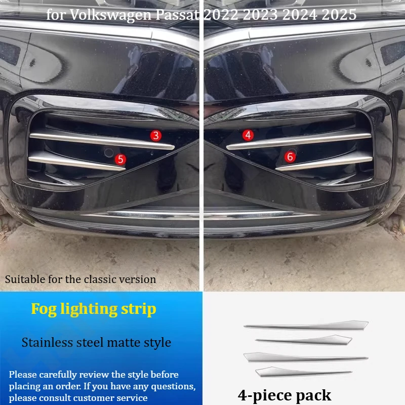 

Для Volkswagen Passat 2022~2025: рамка противотуманных фар/декоративная полоса/накладка на решетку радиатора/аксессуары для внешнего тюнинга