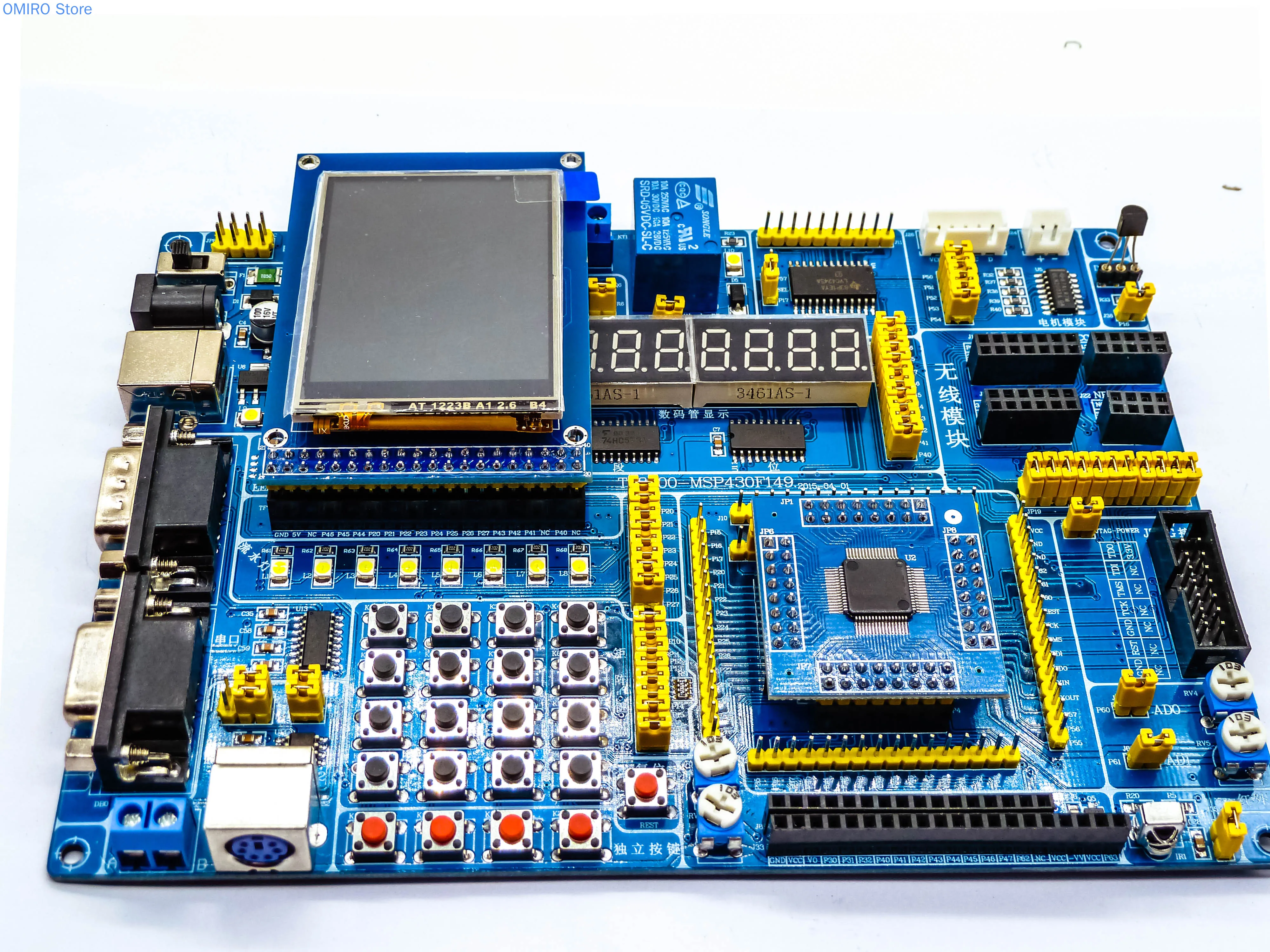 Scheda di sviluppo MSP430F149/scheda di sviluppo MCU msp43/scheda di esperimento/scheda di apprendimento con Download USB