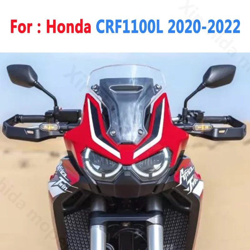 

For CRF1100L AFRICA TWIN 2020 2021 2022 Motorcycle Sport Windshield Windscreens Wind Deflectors Transparent