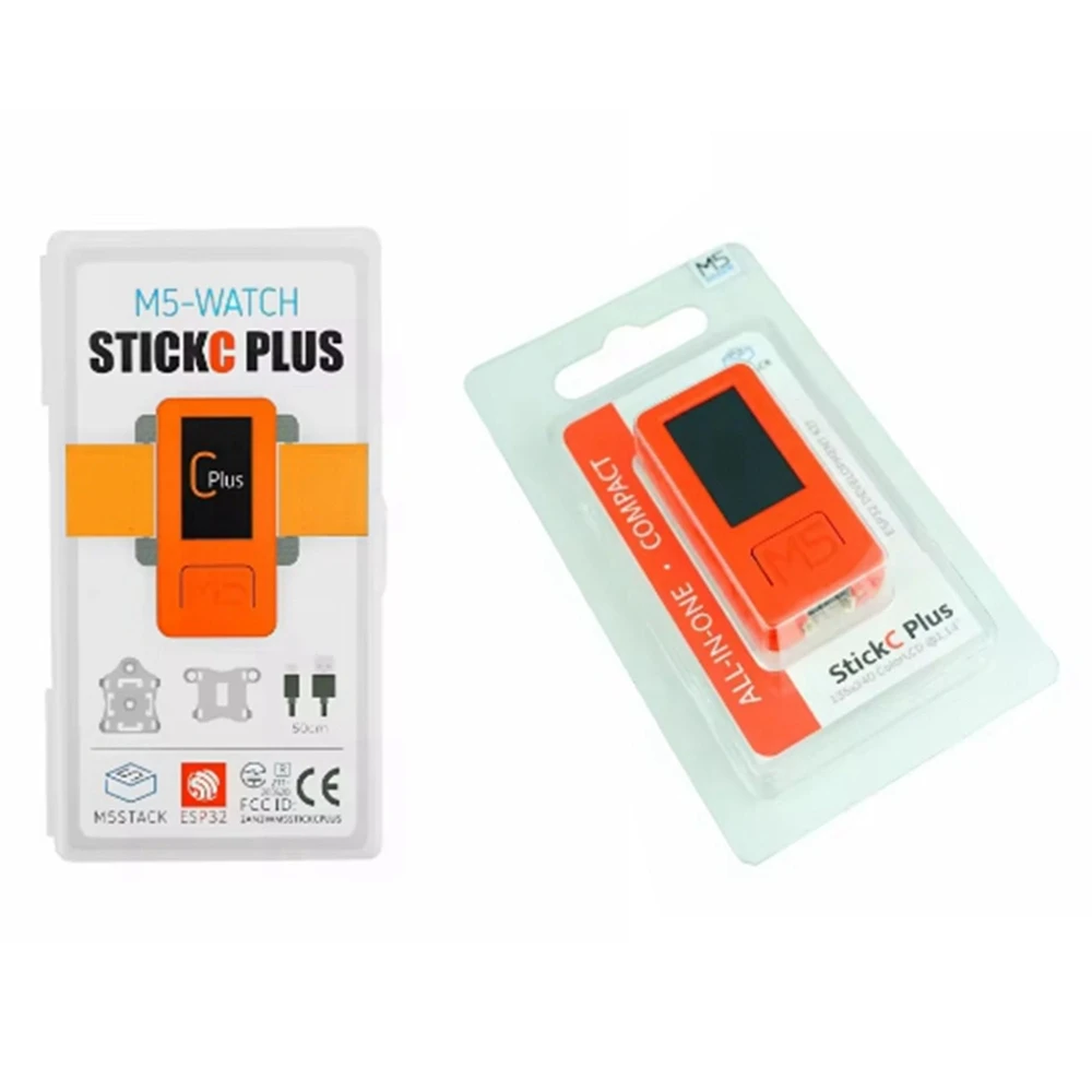Официальный M5Stack M5StickC PLUS ESP32-PICO PLUS с аксессуарами для часов Комплект разработки Mini IoT