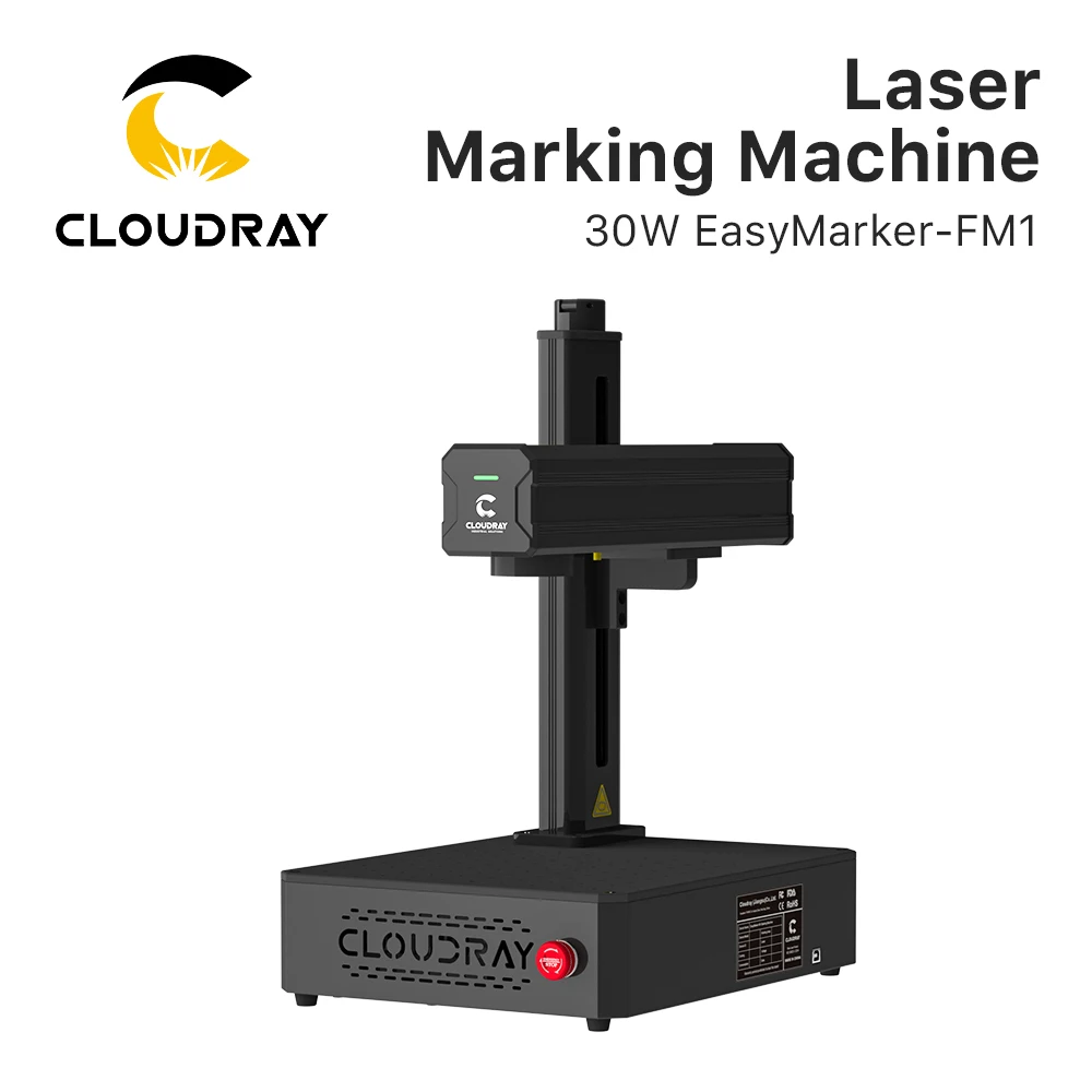 

Cloudray 30 Вт 50 Вт портативная волоконная лазерная маркировочная машина Easymarker-FM1 110*110 мм DIY маркировка подарок металлические украшения гравировка золота