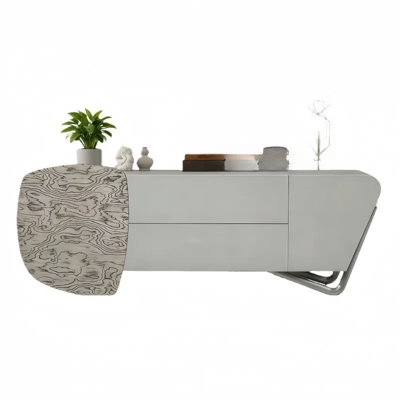 Italian minimalist paint dining side cabinet entry porch cabinet living room decoration cabinet