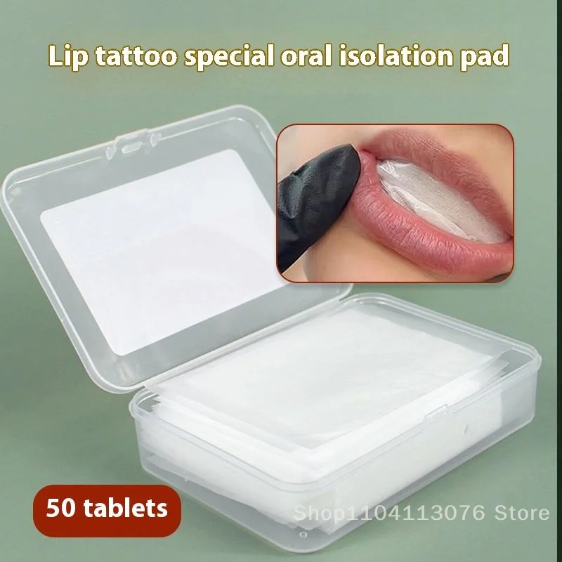 

30/50pcs Microblading Tattooed Lip Oral Isolation Pad Tattoo Lip Disposable Protective Pad Film Permanent Makeup Tattoo Accessor