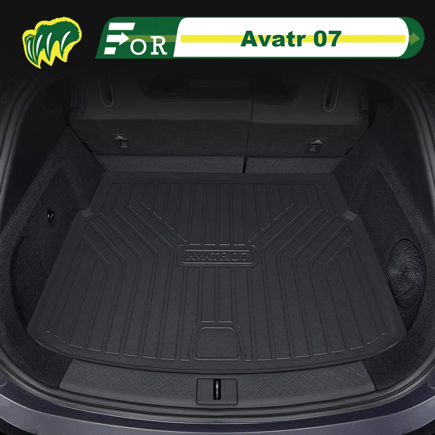 

Для Avatr 07 TPE индивидуальный коврик для багажника автомобиля, всесезонный коврик для груза, 3D-образная подкладка для багажника, защитный коврик для спинки стула