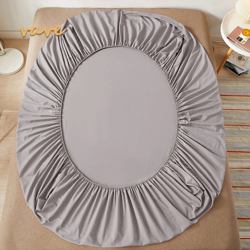 100% katoenen hoeslaken met elastische banden antislip verstelbare matrashoezen voor eenpersoons tweepersoons kingsize queensize bed, 140/160/200cm - afbeelding 1