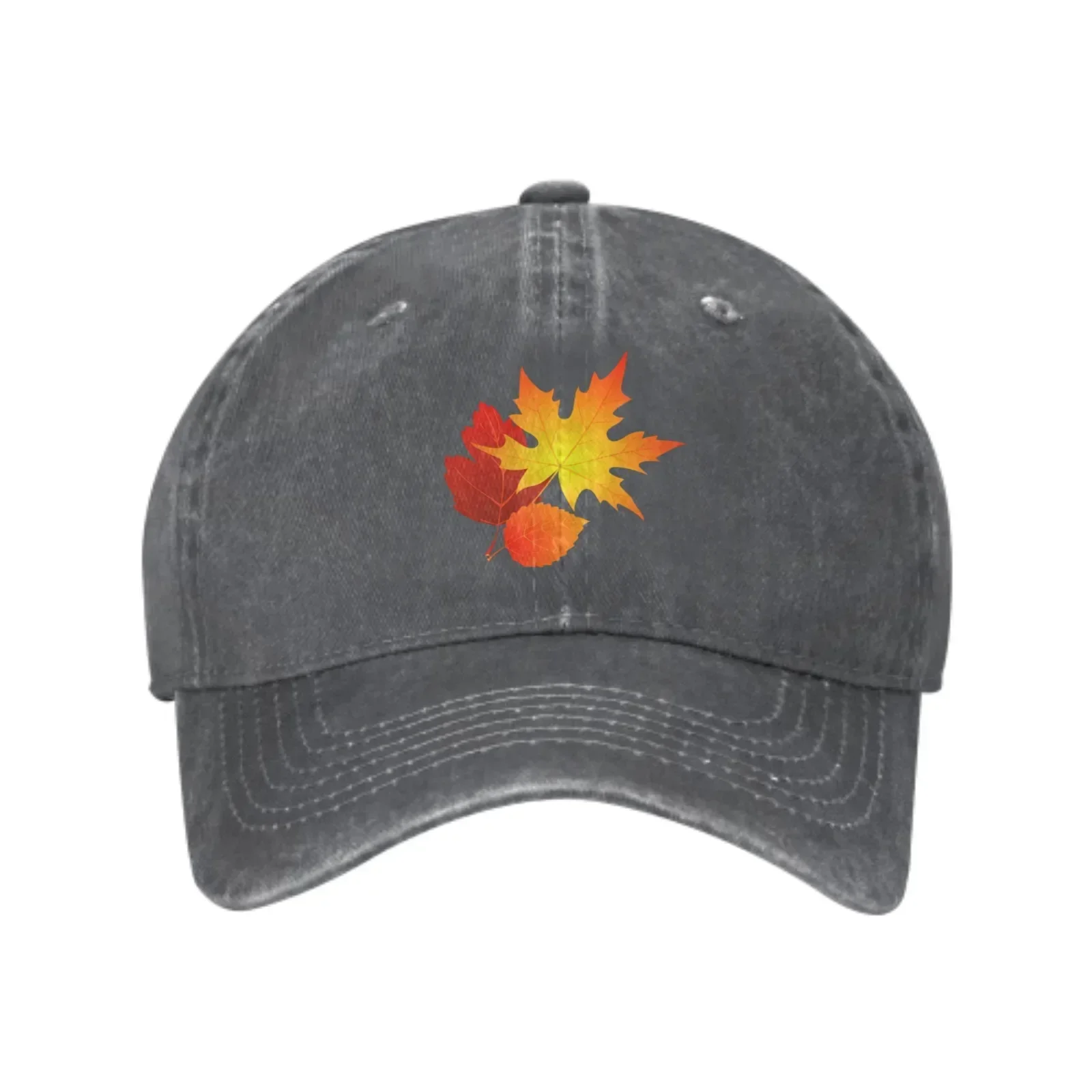 Fall Maple Baseball Caps for Men Women Adjustable Fashion Casual Trucker Hats for Outdoor Fishing Activities