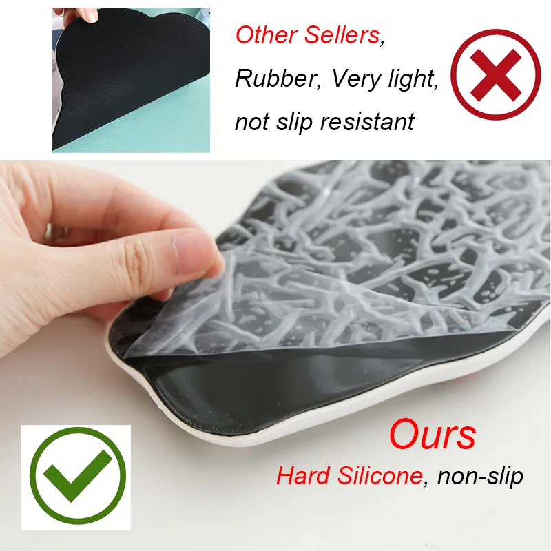 Soft Keyboard Wrist Rest Non-Slip Silicone Desk Mat Ergonomic Mouse Pad Office Mouse Carpet Wristband Support Mousepad
