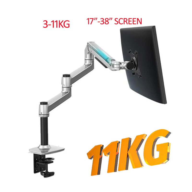 

DL-8013 17-38" Full Motion Mechanical Spring Arm Aluminum Monitor Support LCD screen Desktop monitor stand Loading 3-11kgs