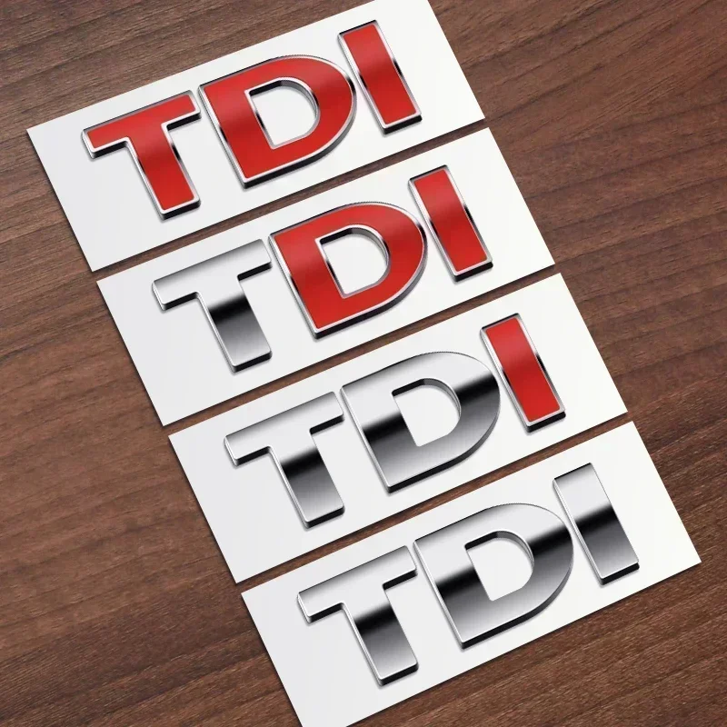 1 шт., металлическая наклейка с эмблемой TDI для Polo, Golf, Jetta, Passat b5, b6, GTI, Touran, Bora