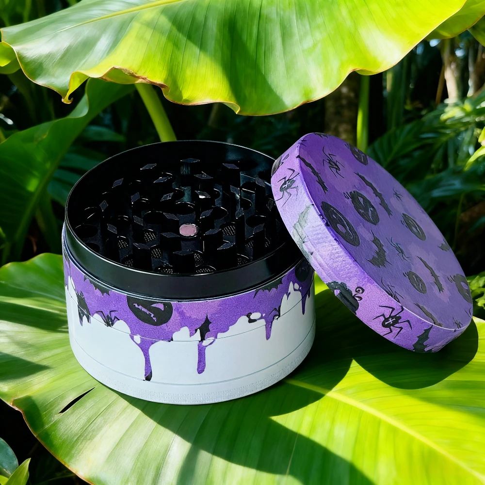 63MM 4 Piece Grinder Aluminum Alloy Novelty Design Grinder