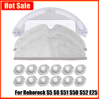For Roborock  Xiaomi  S5 S50 S51 S55 S6 S60 S65 E25 E35 E20 C10 T4 T6  Vacuums Water Tank Filter Mop Cloth Water core Parts
