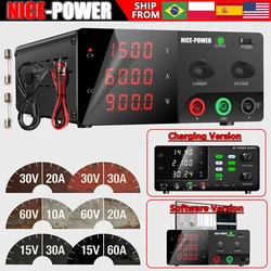 NICE-POWER DC Power Supply Adjustable, 600W 900W 1200W High Power Bench Power Supply with Output Switch, Regulated Power Supply