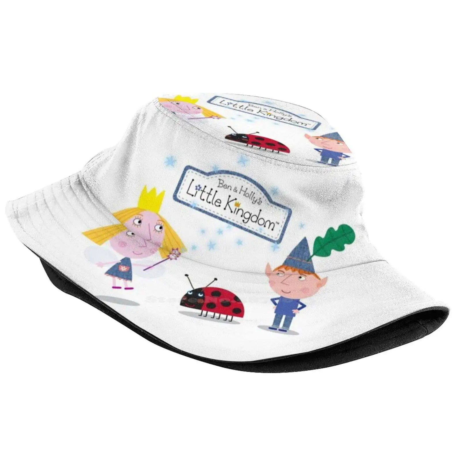 Ben And Holly Korean Caps Funny Beach Bucket Hats Ben Holly Cartoon Cute Kids Children Fairy Magical Tv Show Girls Boys Baby