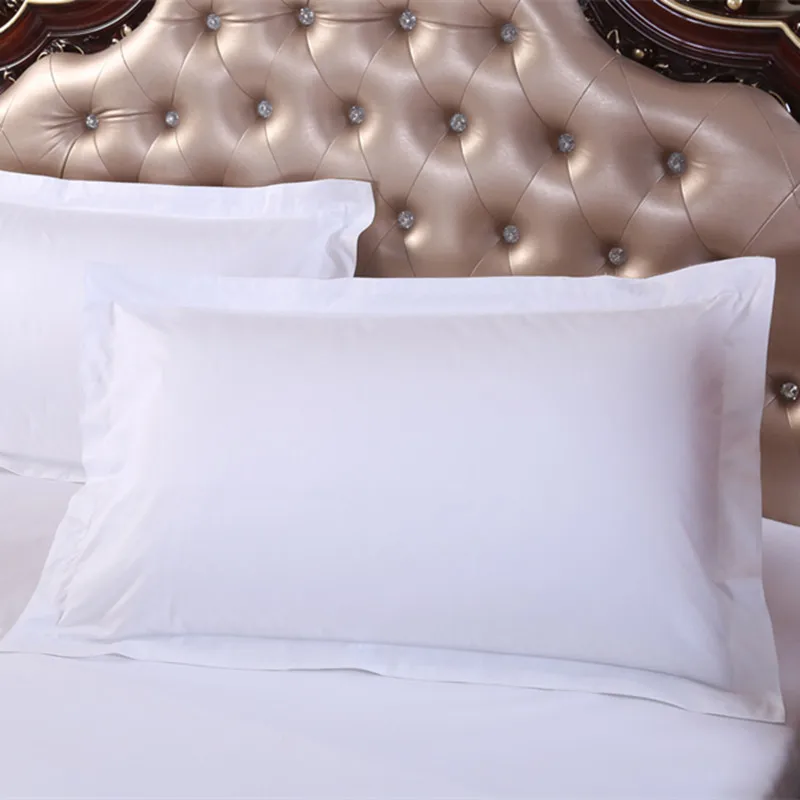 1pc Hotel Bedding Thickened Encrypted Pure White Pillowcase 48x74cm