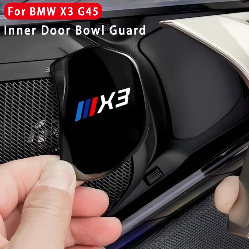 

For BMW X3 G45 2024-2025 4Pcs Car Inner Door Bowl Guard Stainless Steel Car Door Handle Protective Trim Exterior Accessories